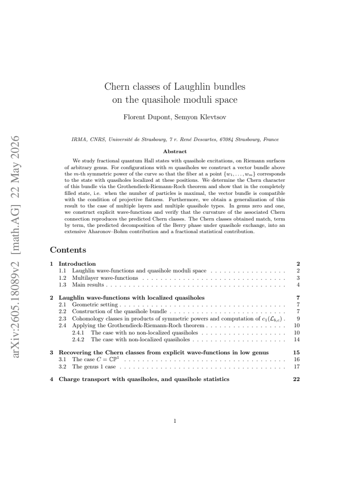 First page