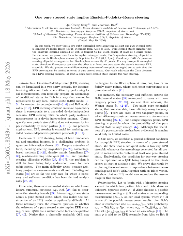 First page