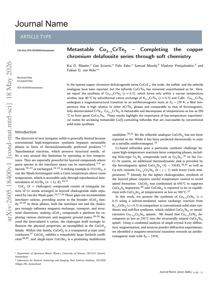 First page