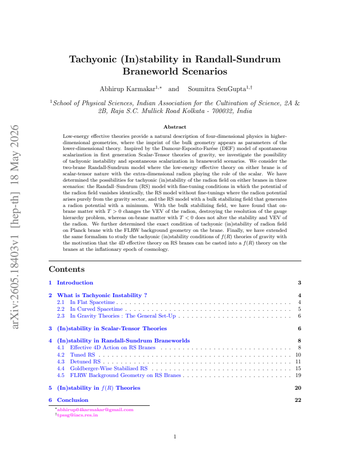 First page