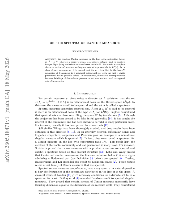First page