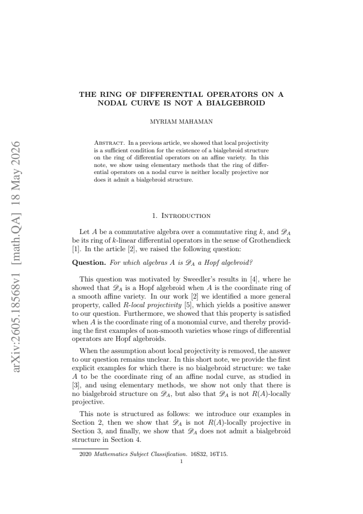 First page