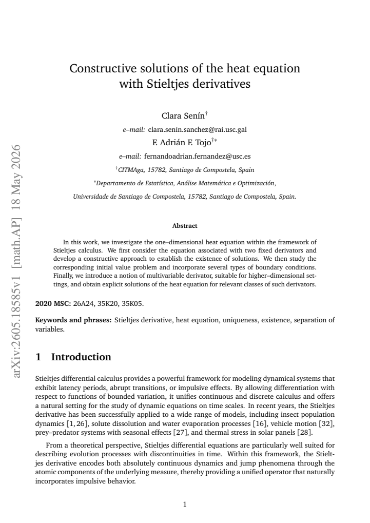 First page