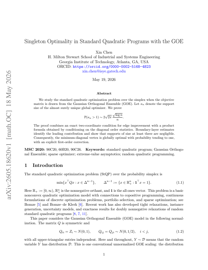 First page