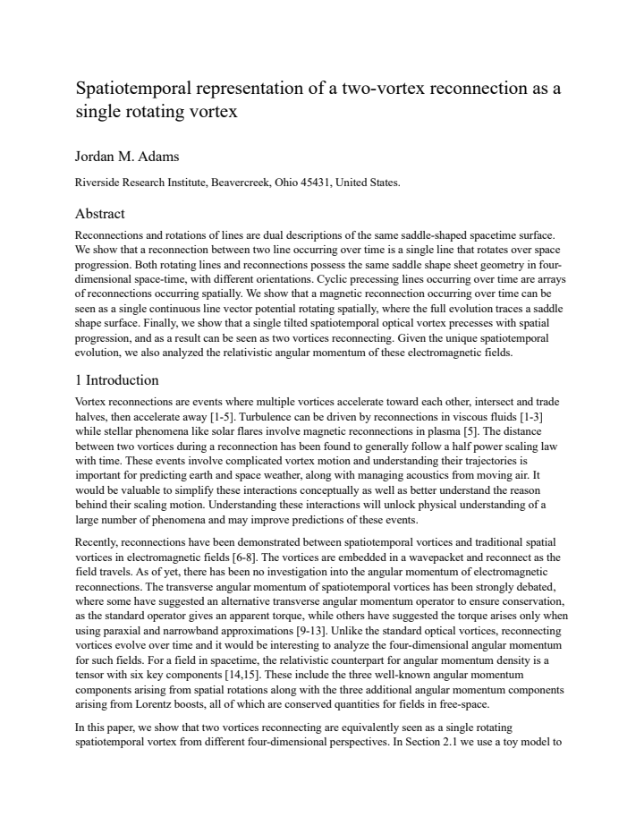 First page