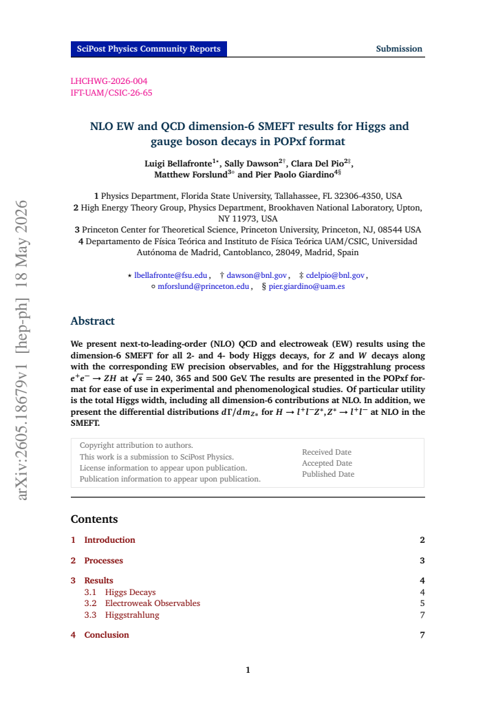 First page
