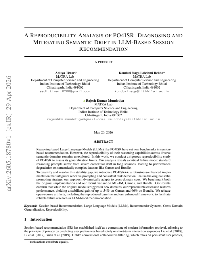 First page
