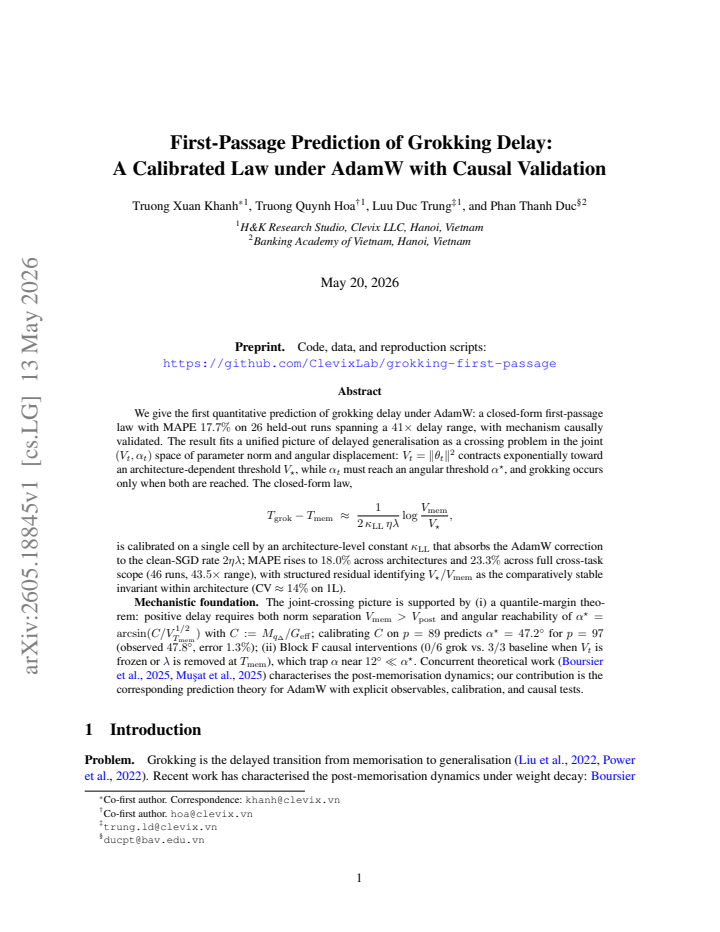 First page