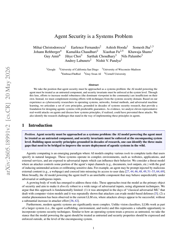 First page
