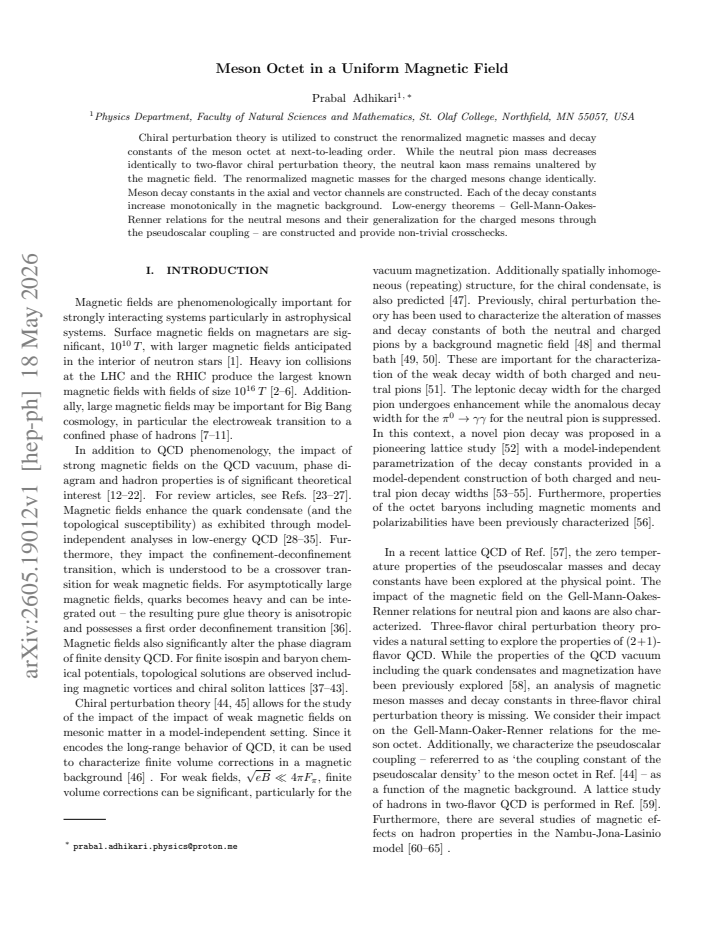 First page