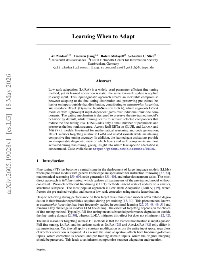 First page