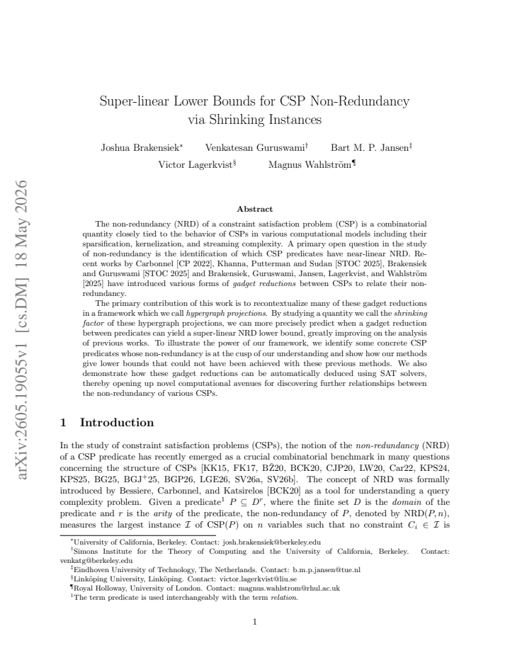 First page