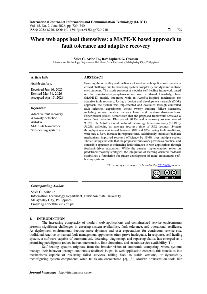 First page