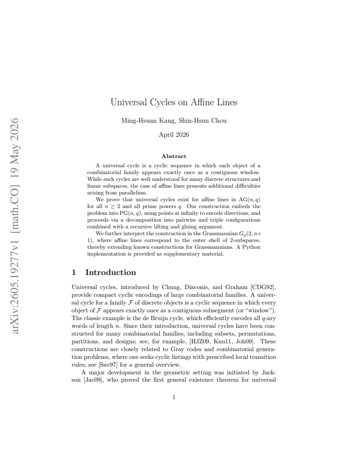 First page