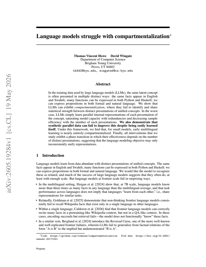 First page