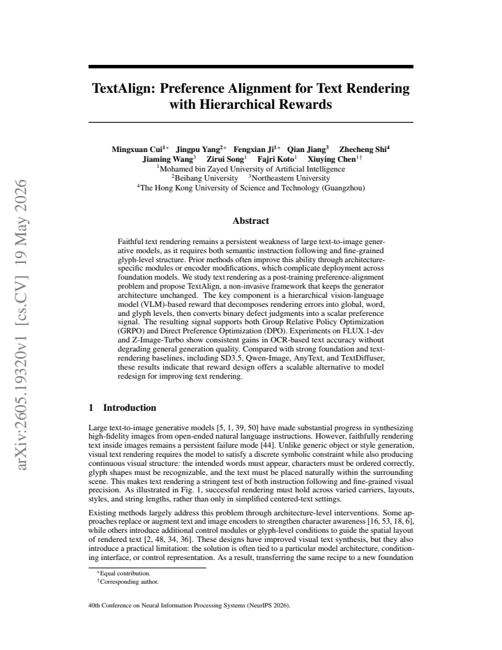 First page