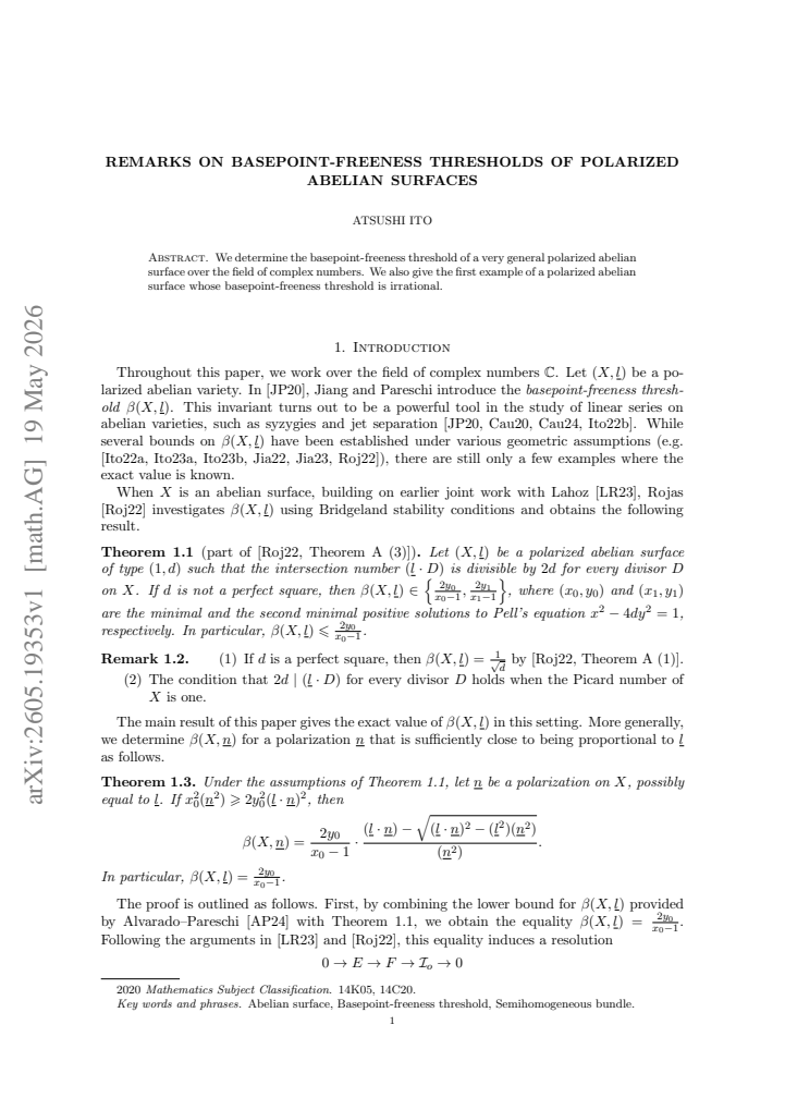 First page