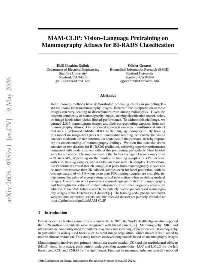 First page