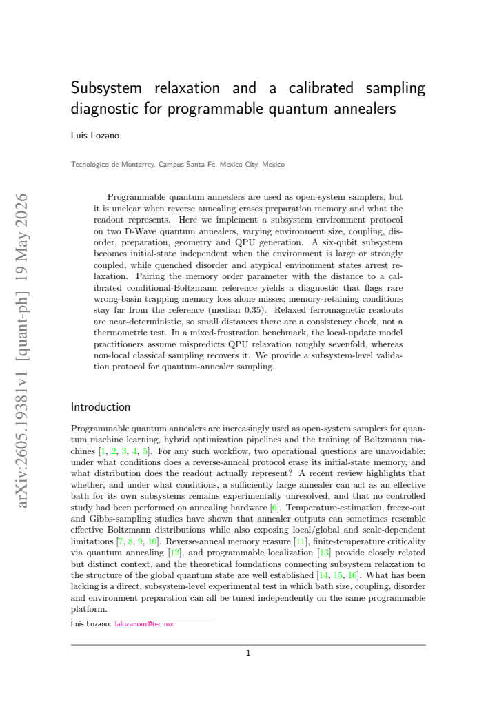 First page