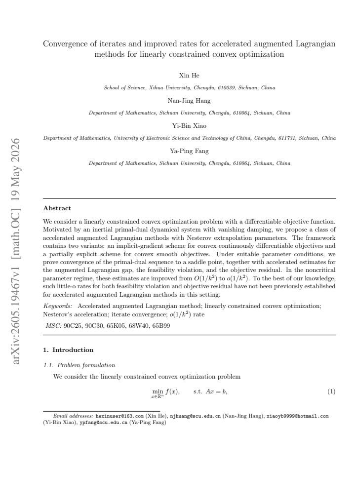 First page