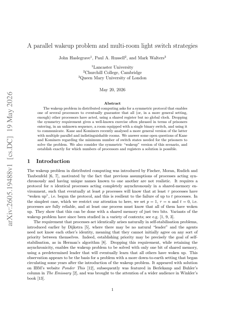 First page