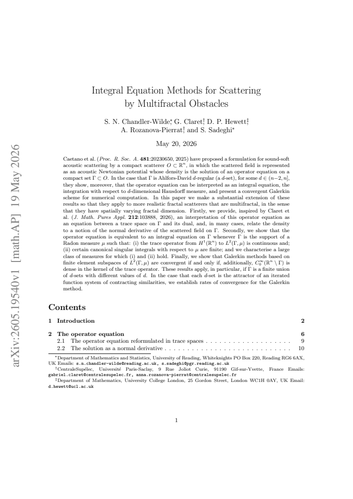 First page