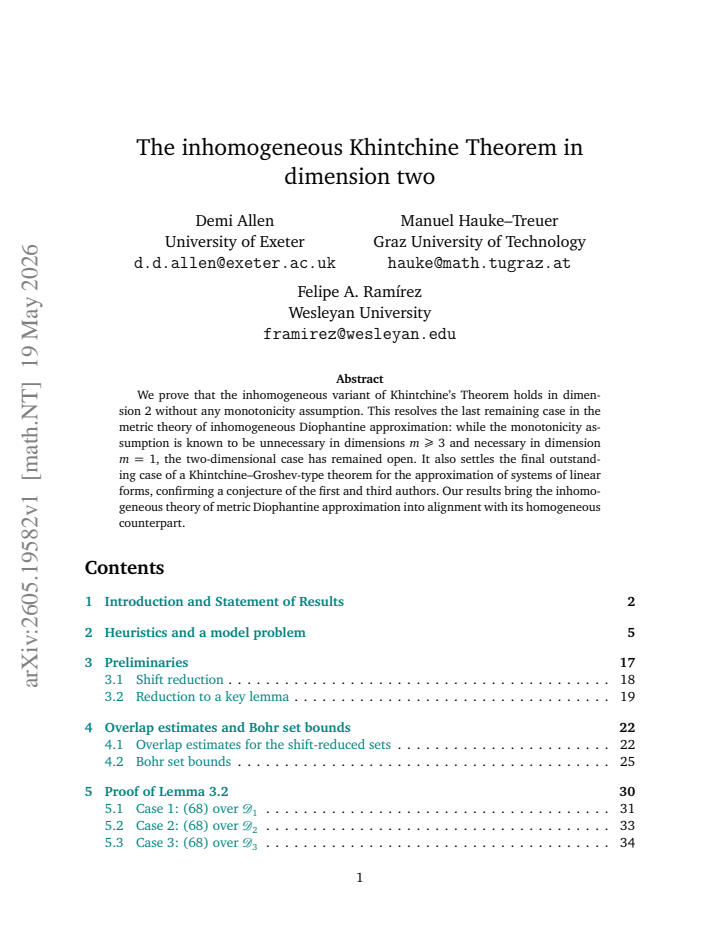First page
