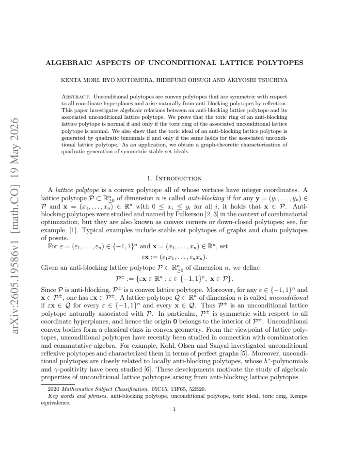 First page