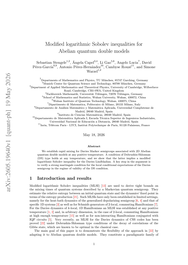 First page