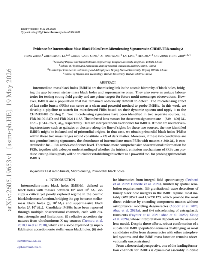 First page