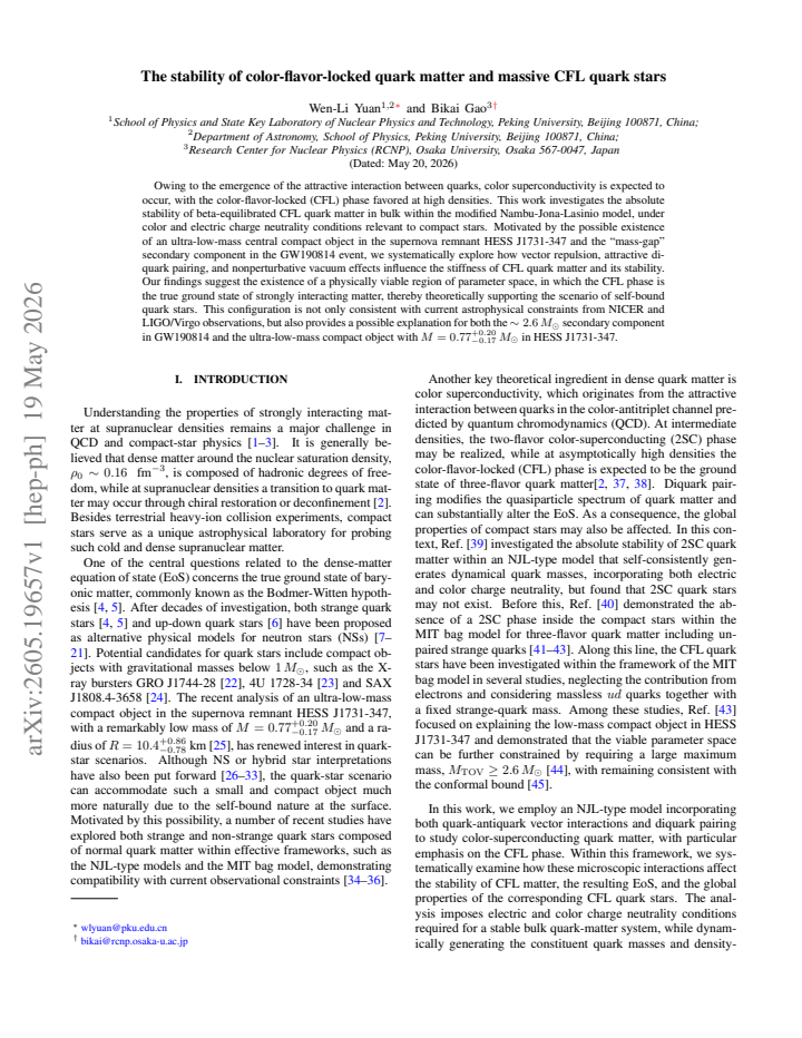 First page