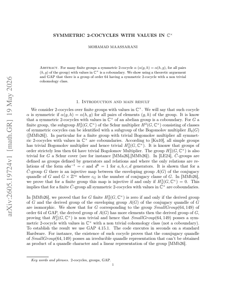 First page