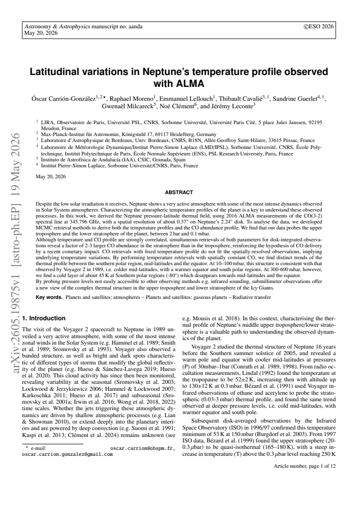 First page