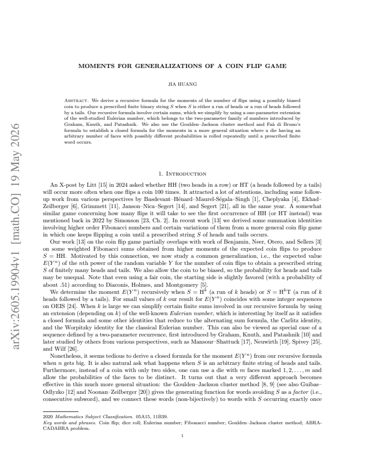 First page