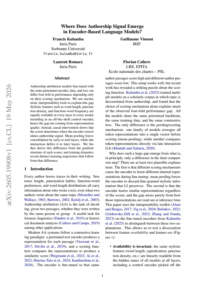 First page