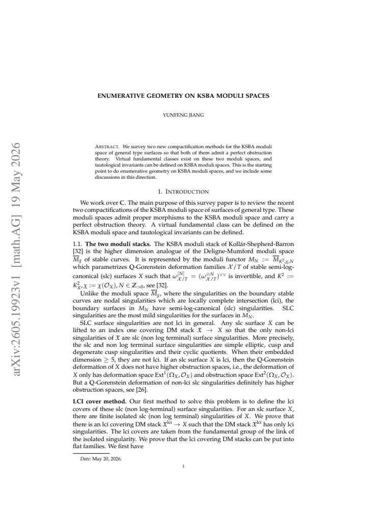 First page
