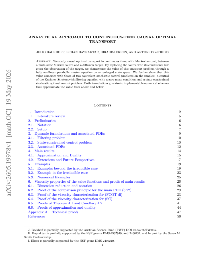 First page