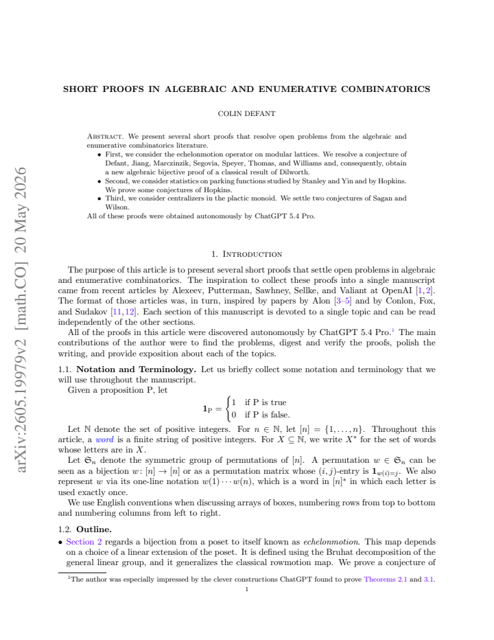 First page