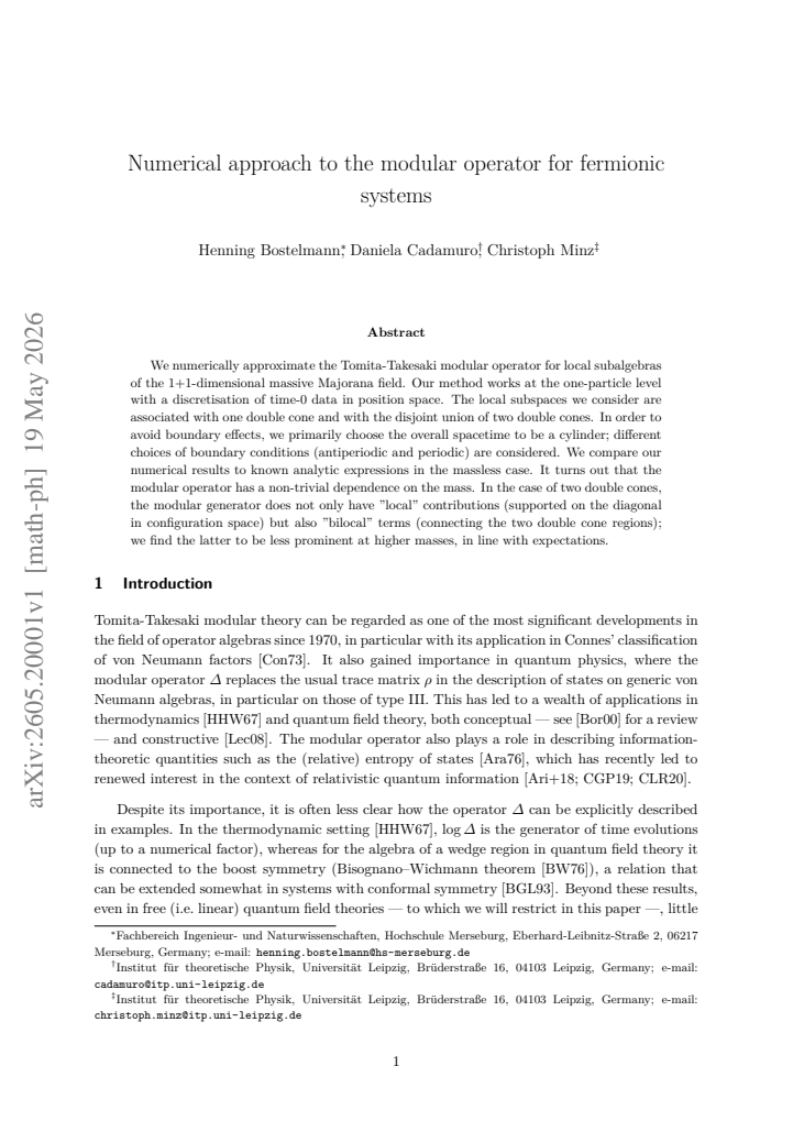 First page