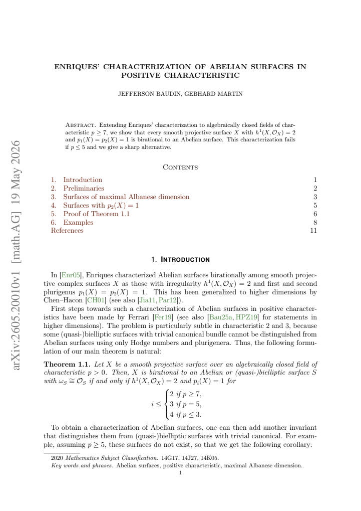 First page