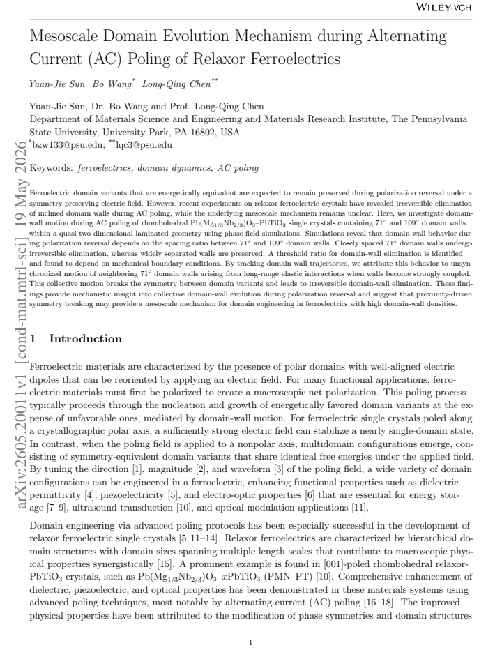 First page