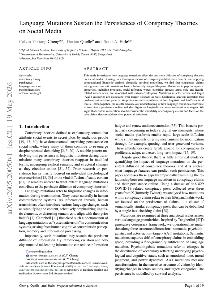 First page