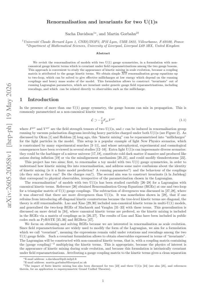 First page