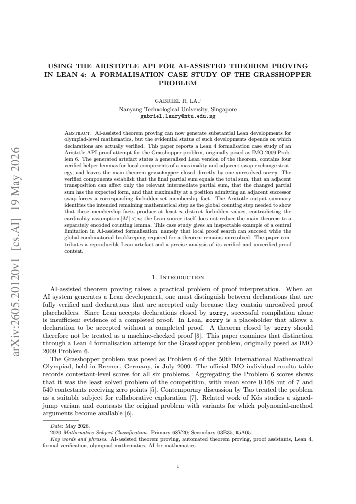First page