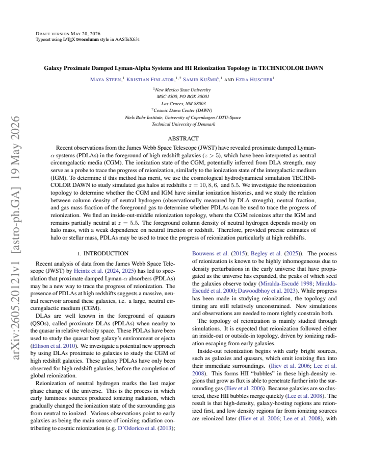 First page