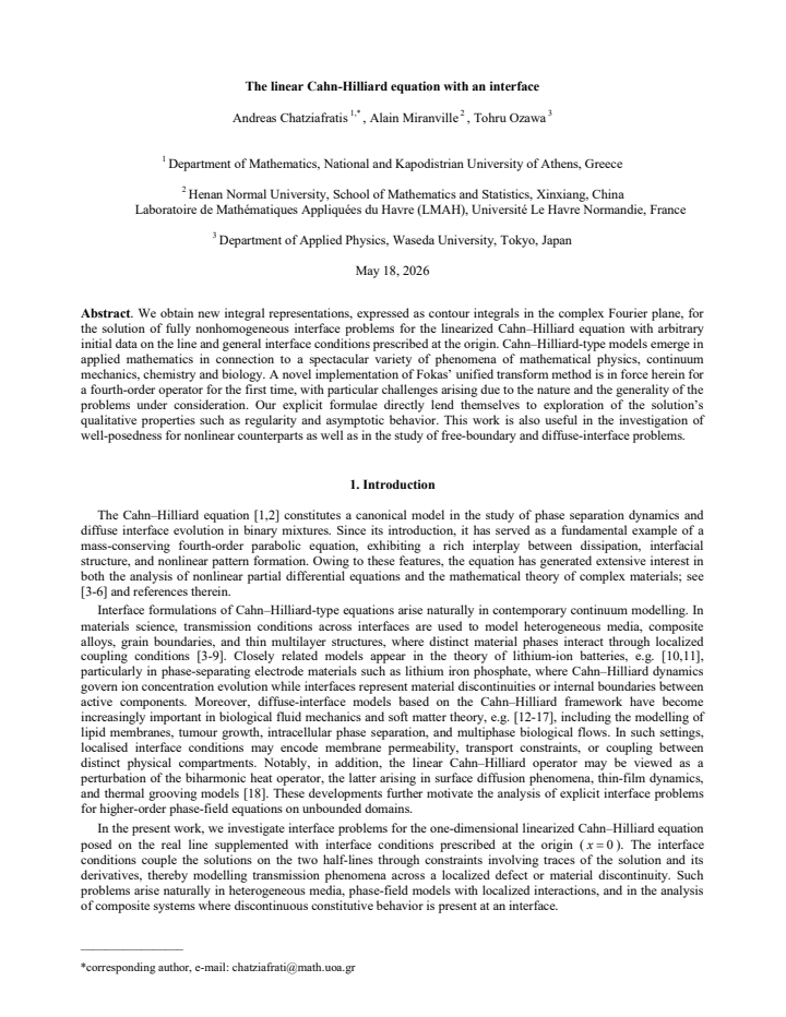 First page
