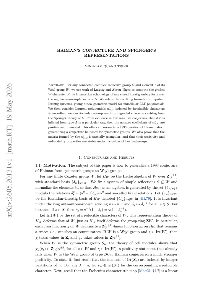 First page