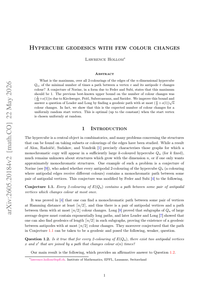 First page