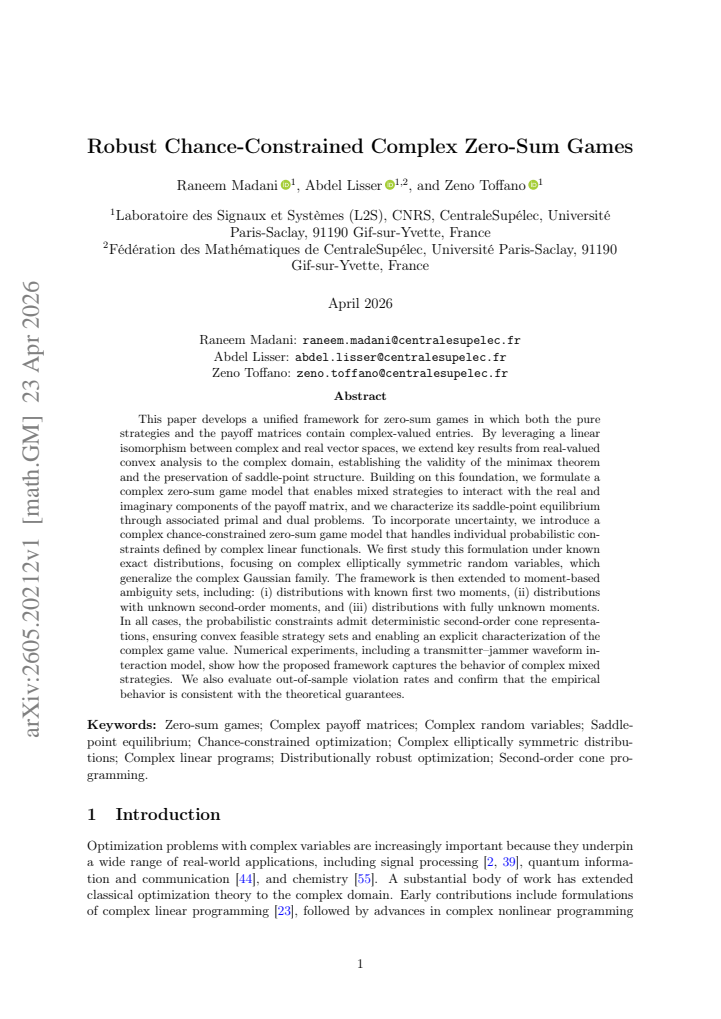 First page