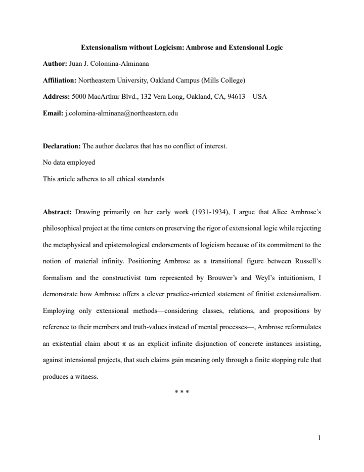 First page